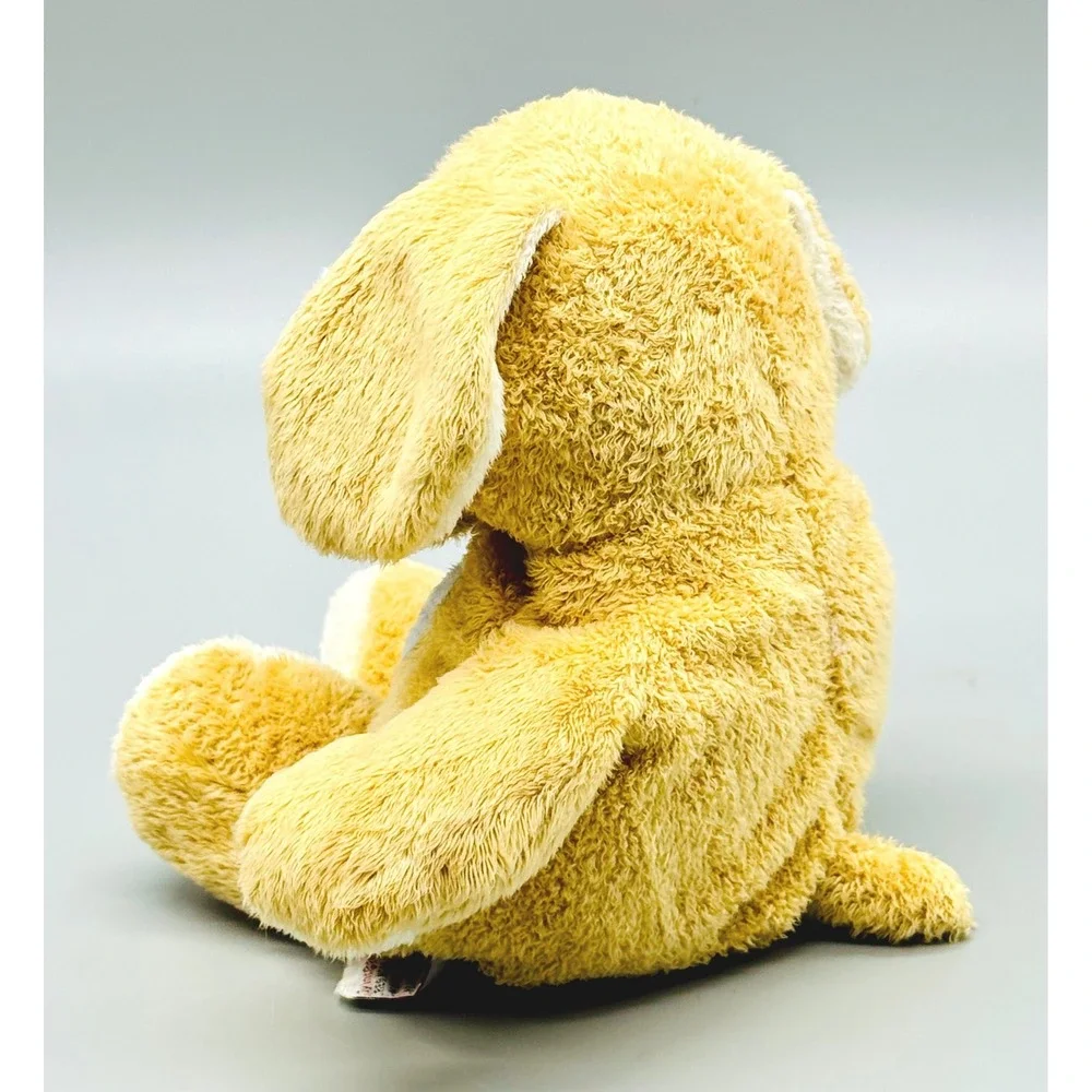 Ty Pluffies HuggyPup Dog‎ Rattle Plush Stuffed Animal Toy Blue Heart